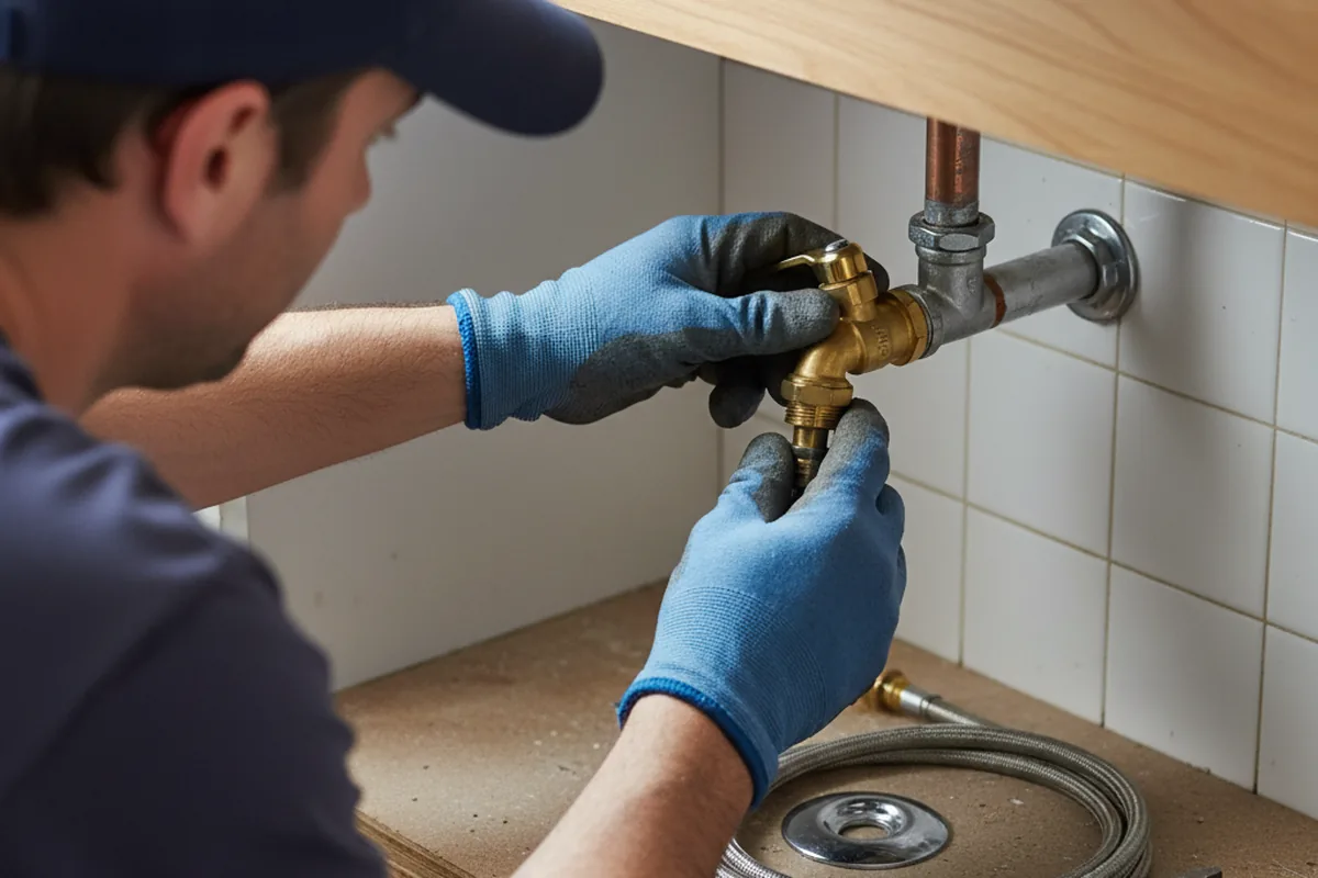 Shutoff valve and fitting work during Faucet and Fixture Repair in Daufuskie Island